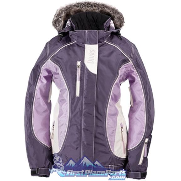 Divas divine ii eggplant/ivory snowmobile jacket ~ 2013 model ~ sizes 1xl - 4xl