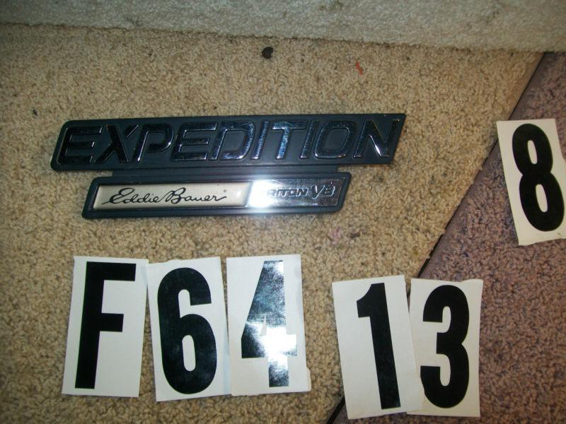 Oem ford expedition eddie bauer emblem badge decal