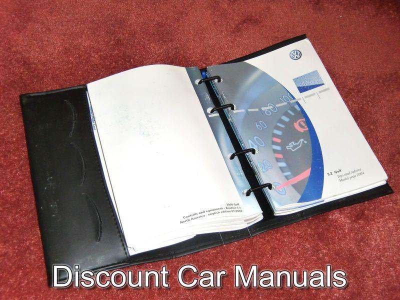 ★★ 2004 volkswagen vw golf owners manual set 04!! ★★