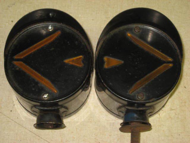 Pair signal stat front arrow turn signals lights 1940's chevy dodge ford truck