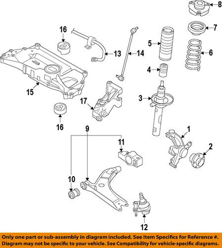 Volkswagen oem 1k0407255aa front suspension-knuckle