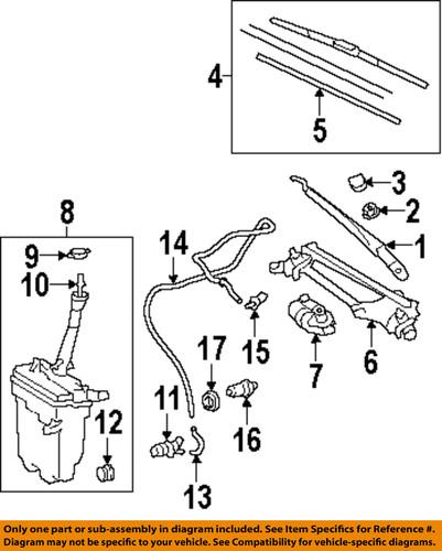 Toyota oem 8511002270 windshield wiper motor