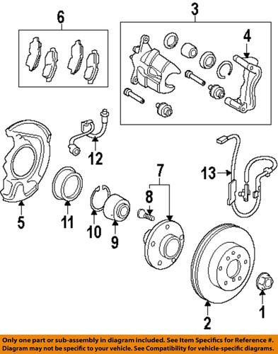 Toyota oem 435120t010 front brake rotor/disc/disc brake rotor