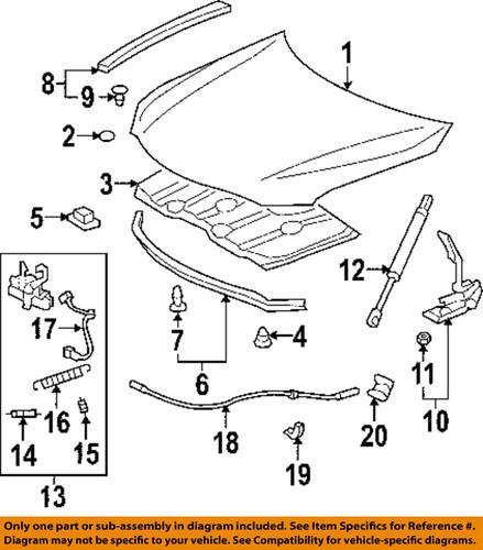 Toyota oem 5345006042 lift support/hood lift support