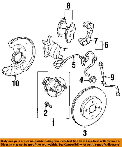 Toyota oem 8951617010 front abs wheel sensor/abs wheel speed sensor