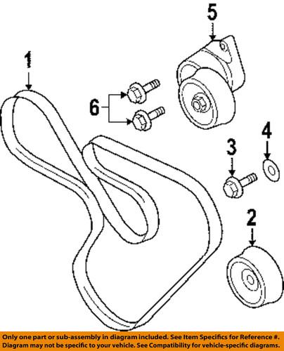 Subaru oem 809221120 serpentine belt/serpentine belt/fan belt