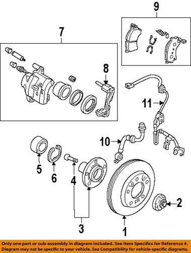 Mazda oem c23626151d front wheel bearing/wheel bearing