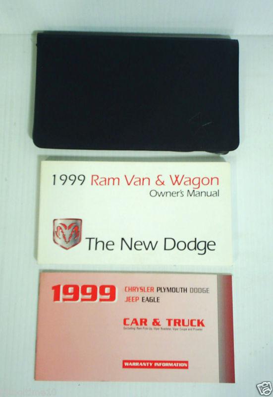 1999 dodge ram van & wagon owners manual owner's guide book set 1500 2500 3500