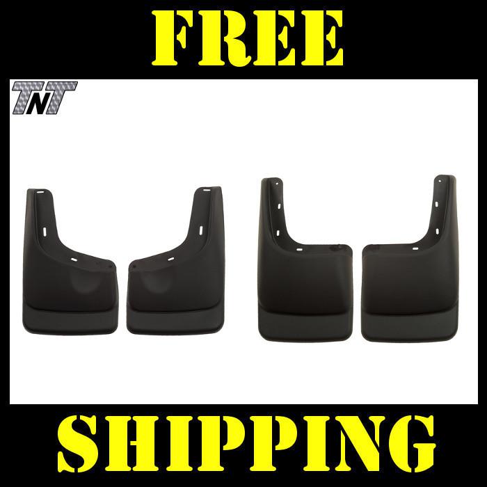 04 - 12 ford f150 husky liners mud guards black front & rear no flares no boards