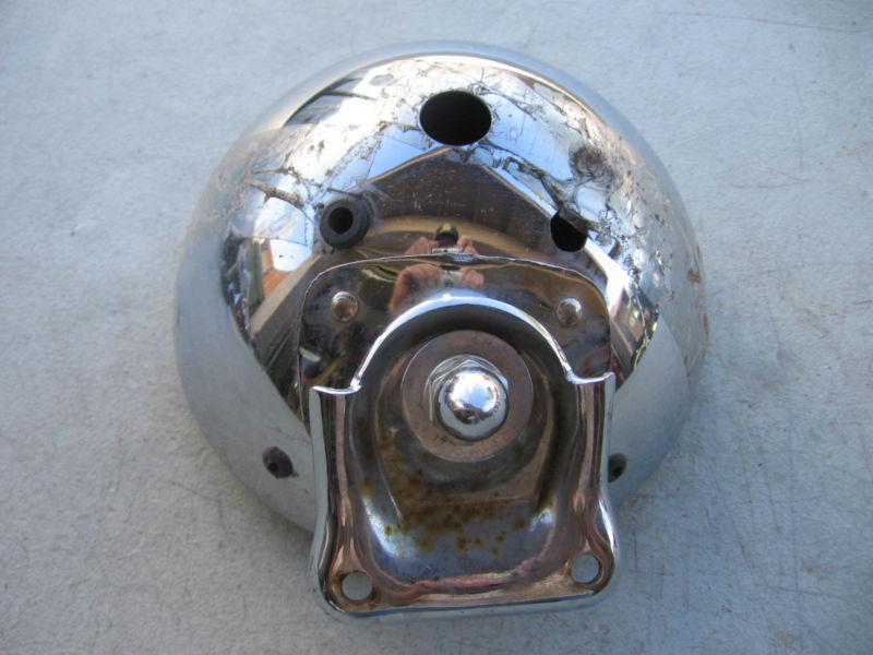 Harley-davidson chrome hydra glide headlight bucket and mount panhead 