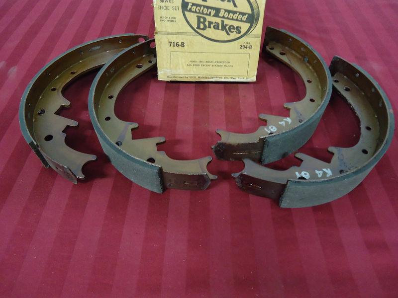 1954 ford nos pick brake shoes #716-b