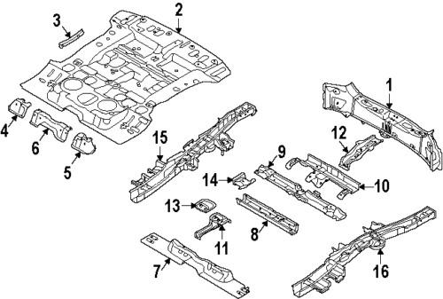 Kia 658801u000 genuine oem factory original rear panel