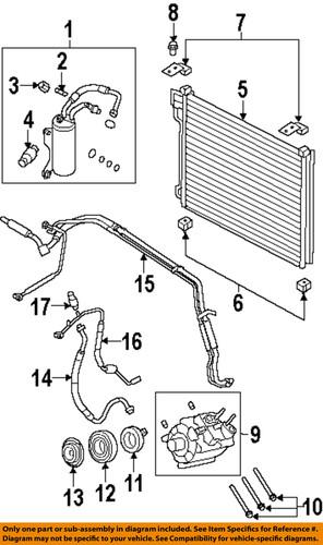 Ford oem cc2z19703d a/c compressor-compressor