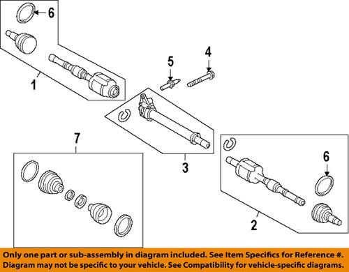 Ford oem dt4z3a329a drive axles-inner shaft