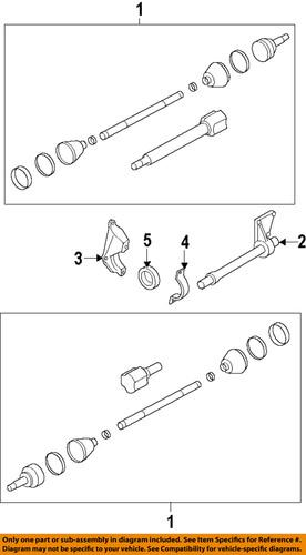 Ford oem be8z-3k093-a center support bearing/cv axle shaft carrier bearing