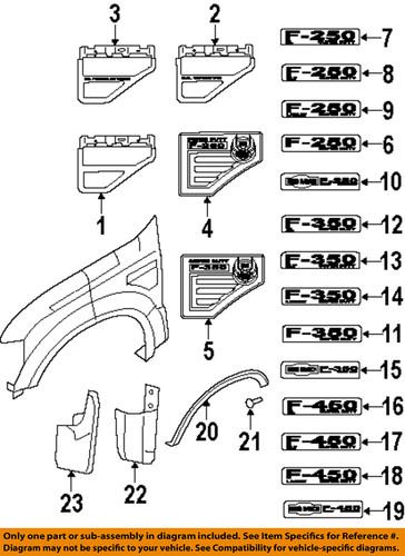 Ford oem f81z16a550fa mud flap-mud guard