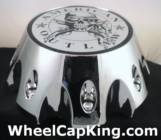 American outlaw chrome custom wheel center cap caps (1) # bc-790h