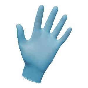 Sas 6610 - derma-lite lightly powdered nitrile exam, tattoo gloves - xxl