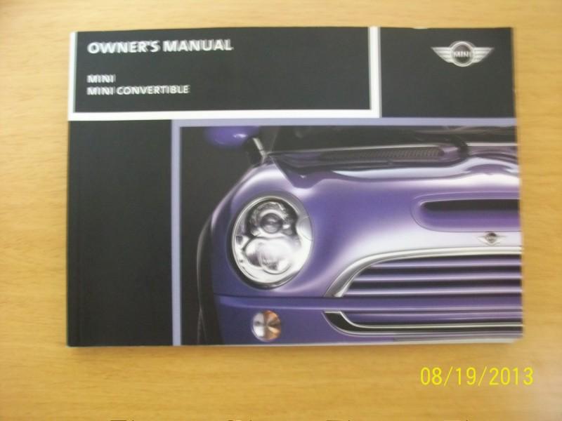 2004 cooper mini /mini convertibleowners manual