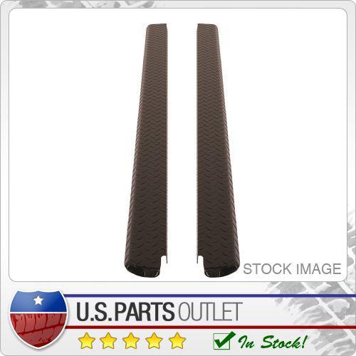 Dee zee dz21960b black tread wrap side bed caps w/o stake holes sold in pairs