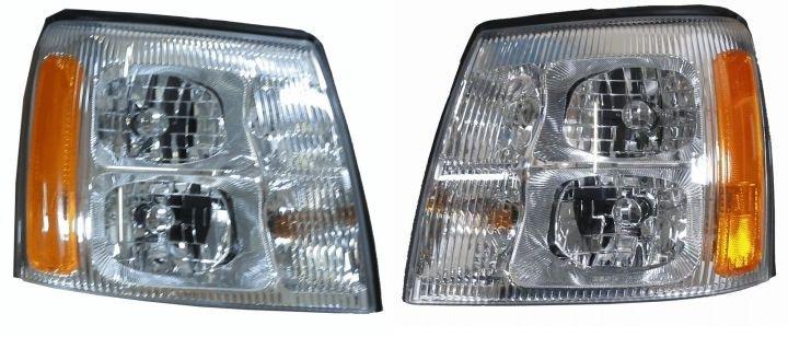 Headlight headlamp assembly pair set both driver passenger side left+right lh+rh