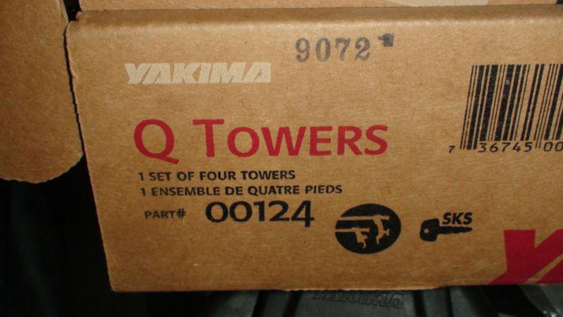 Yakima q towers, car truck roof rack attachment - new in box