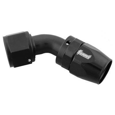 Summit 220886b hose end 45 deg -8 an hose to female -8 an aluminum black each