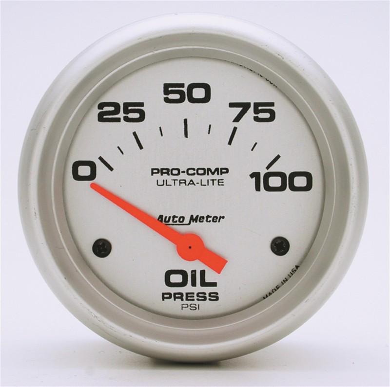 Auto meter 4427 ultra-lite; electric oil pressure gauge