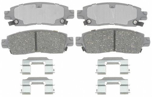 Acdelco advantage 14d883ch brake pad or shoe, rear-ceramic brake pad