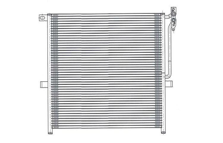 Replacement ac condenser pfc type 04-09 2005 2006 2007 2008 bmw x3 17113400400