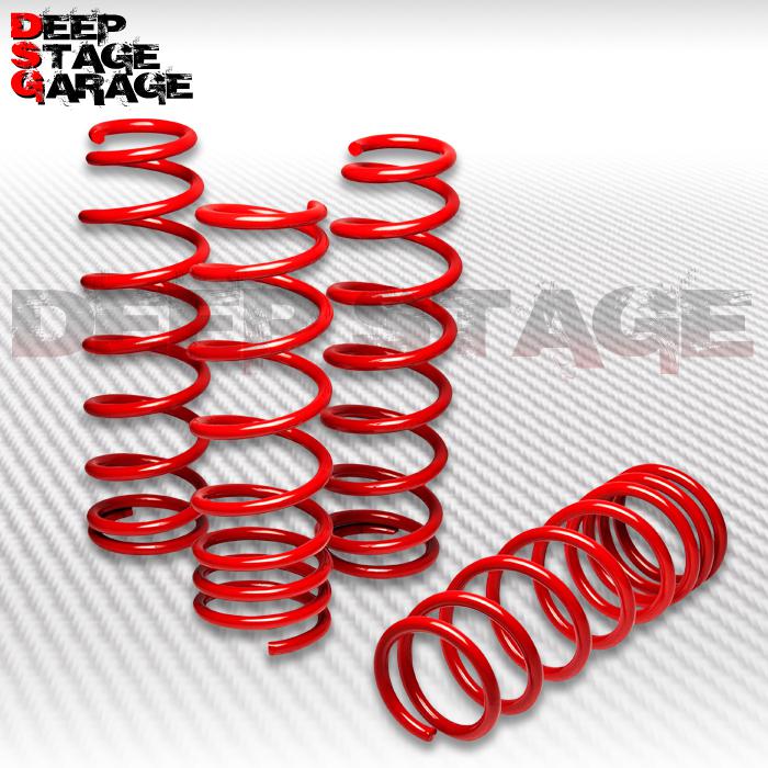 1" drop sport suspension lowering spring jdm 00-09 honda s2000 ap1 ap2 cr red