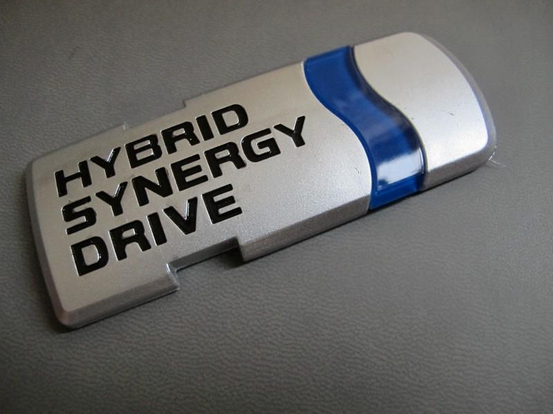 Hybrid synergy drive badge emblem for toyota prius