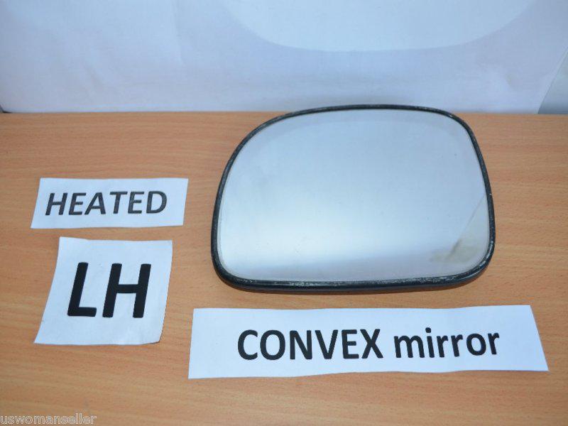 96-07 oem chrysler town & country heated mirror glass lh left side genuine wing 