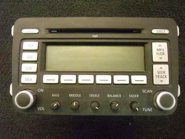 06-09 volkswagen rabbit oem 6 cd player radio lkq