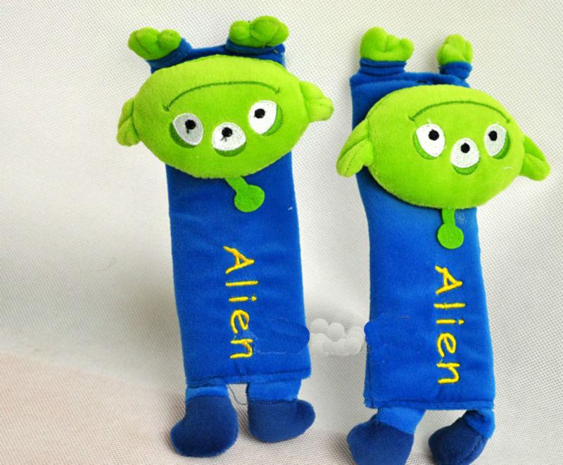 Little green man toy story seat belt cover car use baby cart use decoration set