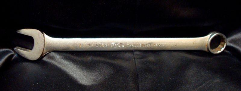 Challenger 6032 1 inch box open wrench 12 pt made in usa very nice 13-1/4" long