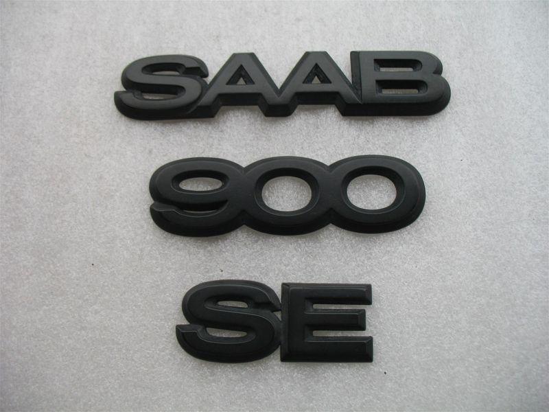 1997 saab 900 se 900se rear trunk emblem logo decal badge oem set 94 95 96 97 98