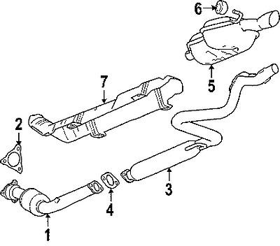 Pontiac 15231157 genuine oem factory original exhaust pipe gasket