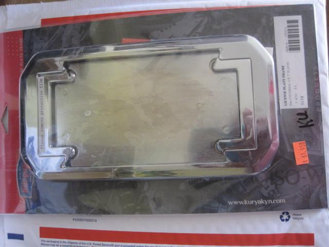 Kuryakyn license plate frame #9158 orig $61.95 new in pkg