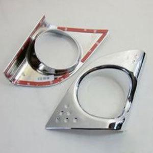 2009-2010 acura tsx chrome front fog light lamp cover trim 2pcs