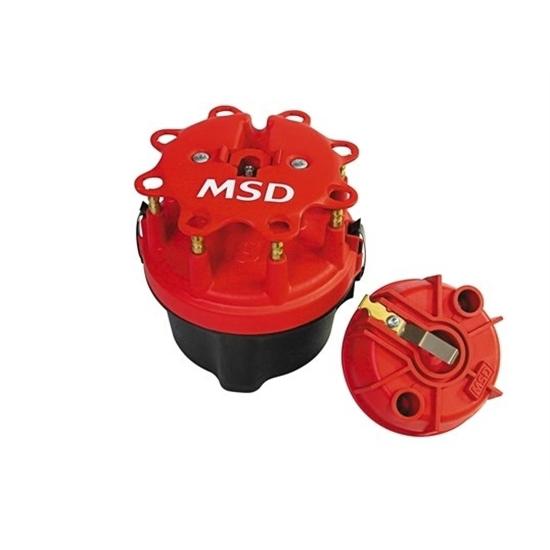 New msd 8445 cap-a-dapt kit with adapter, cap & rotor for large ford style cap