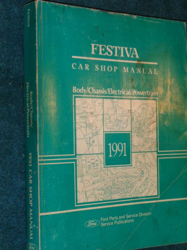 1991 ford festiva shop manual / original service book