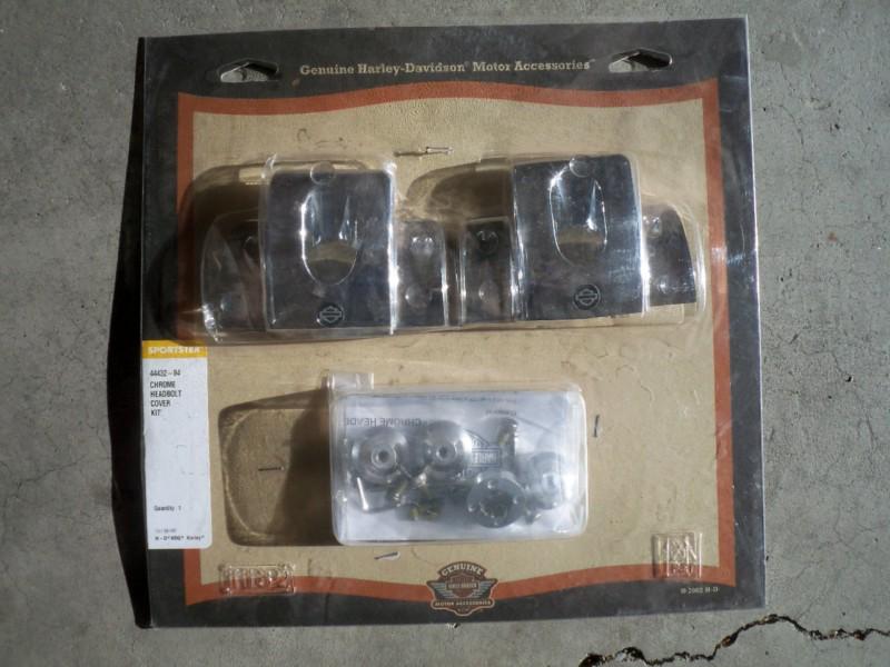 Harley davidson chrome headbolt cover kit 44432-04 fits 2004 & up xl & xr models