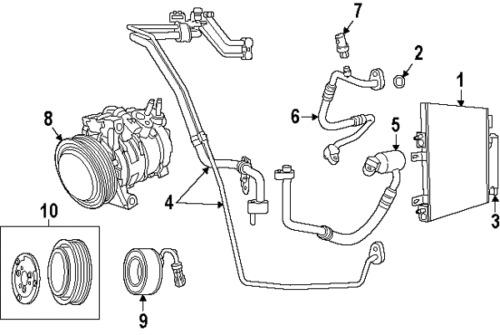 Jeep 68078976aa genuine oem factory original drier