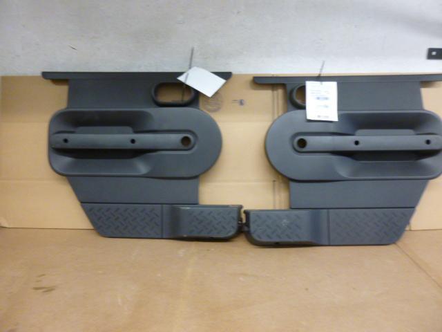  jeep wrangler half  door panel front black left right pair  set  07 08 09 10