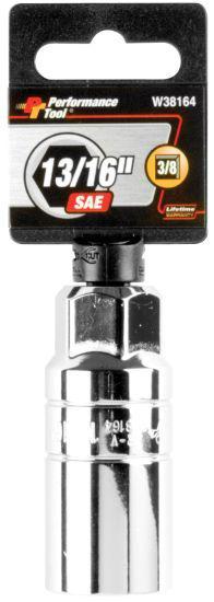 Performance tool w38164 -  3/8" drive ~ 13/16" spark plug socket