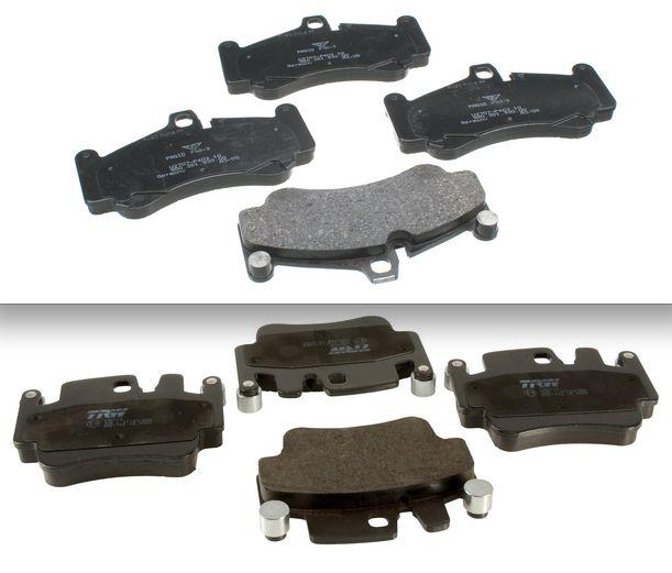 Porsche 911 996 gt2 gt3 oem ceramic pccb m450 brake pad set front rear genuine 