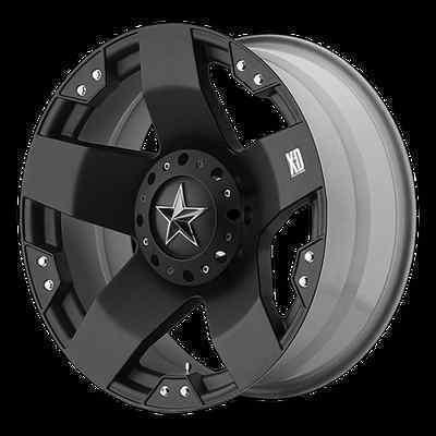 18" x 9" rockstar black rims w/ 37x13.50x18 toyo open country mt tires wheels