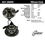 Centric parts 401.38000e front hub assembly