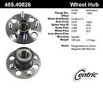 Centric parts 405.40026e rear hub assembly